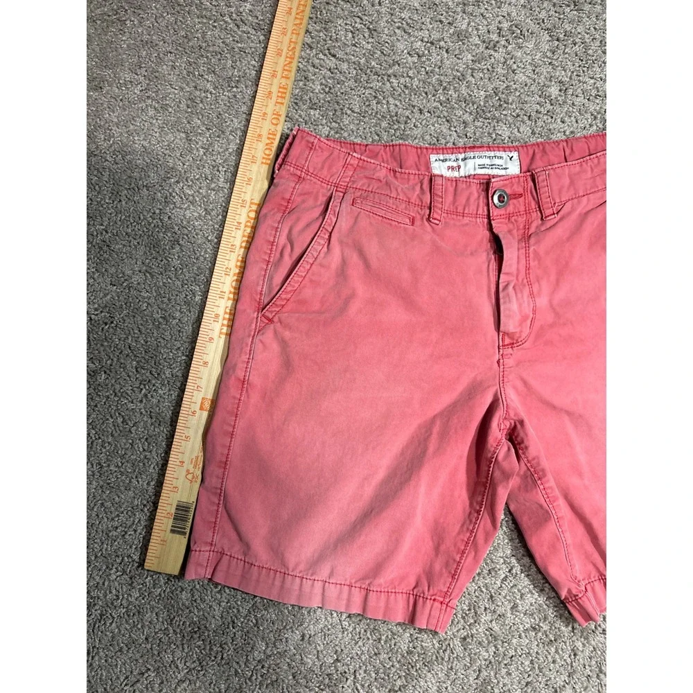 American Eagle Outfitters Prep Shorts Mens 33 Salmon Pink Coral Cotton Casual